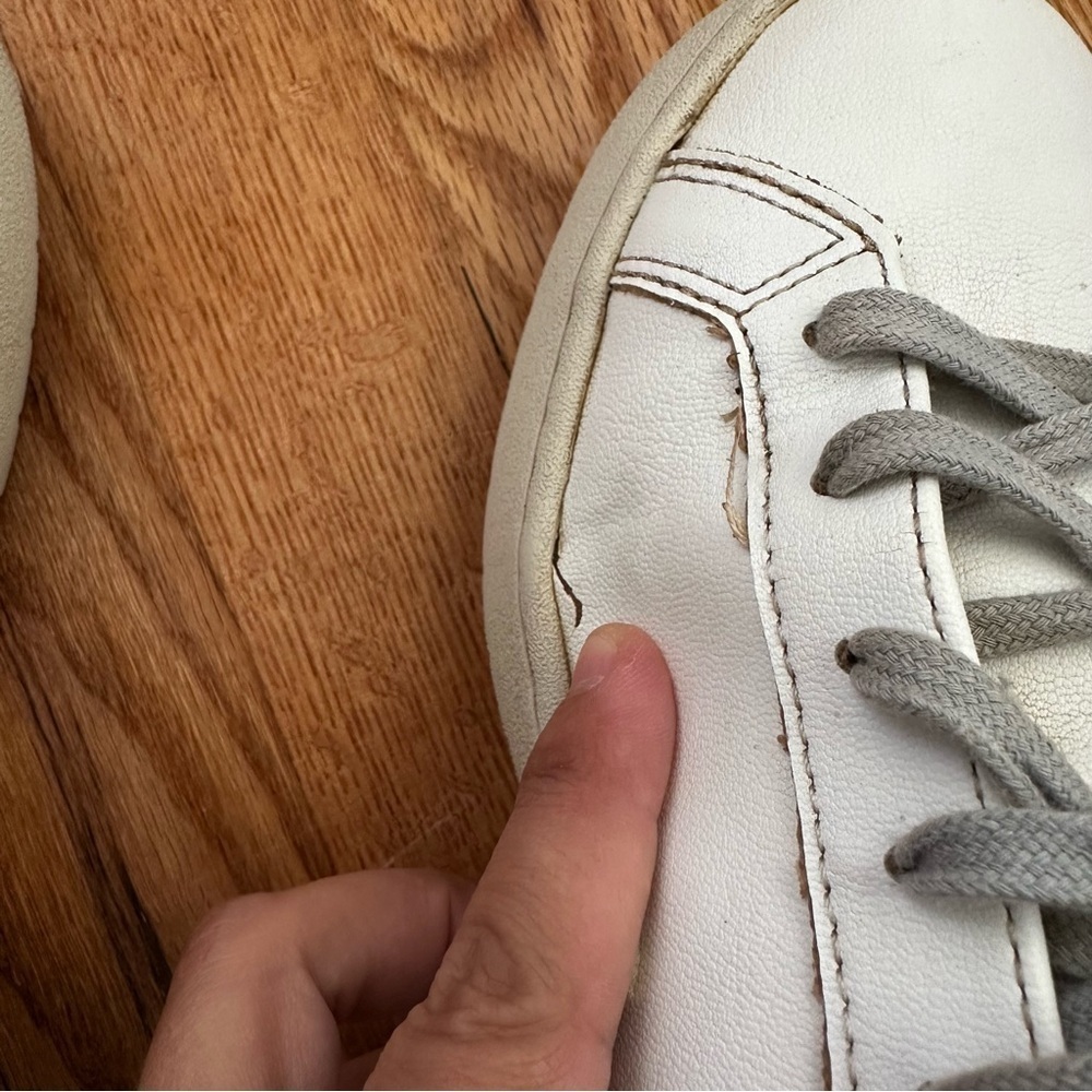 Veja Urca Nautico Lace Up Side Logo Sneaker White Grey Womens Size 10 - Picture 9 of 11